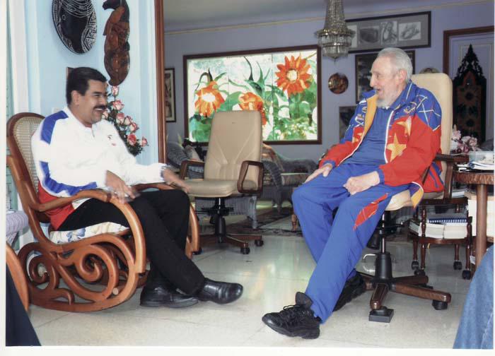 Fidel Castro y Nicolás Maduro