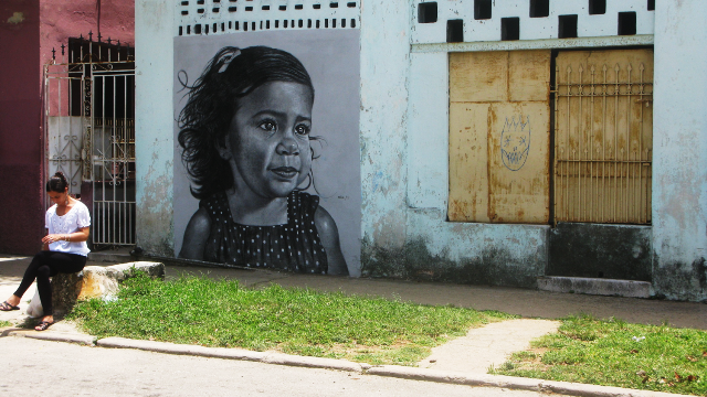 Rostros de niños-Mural
