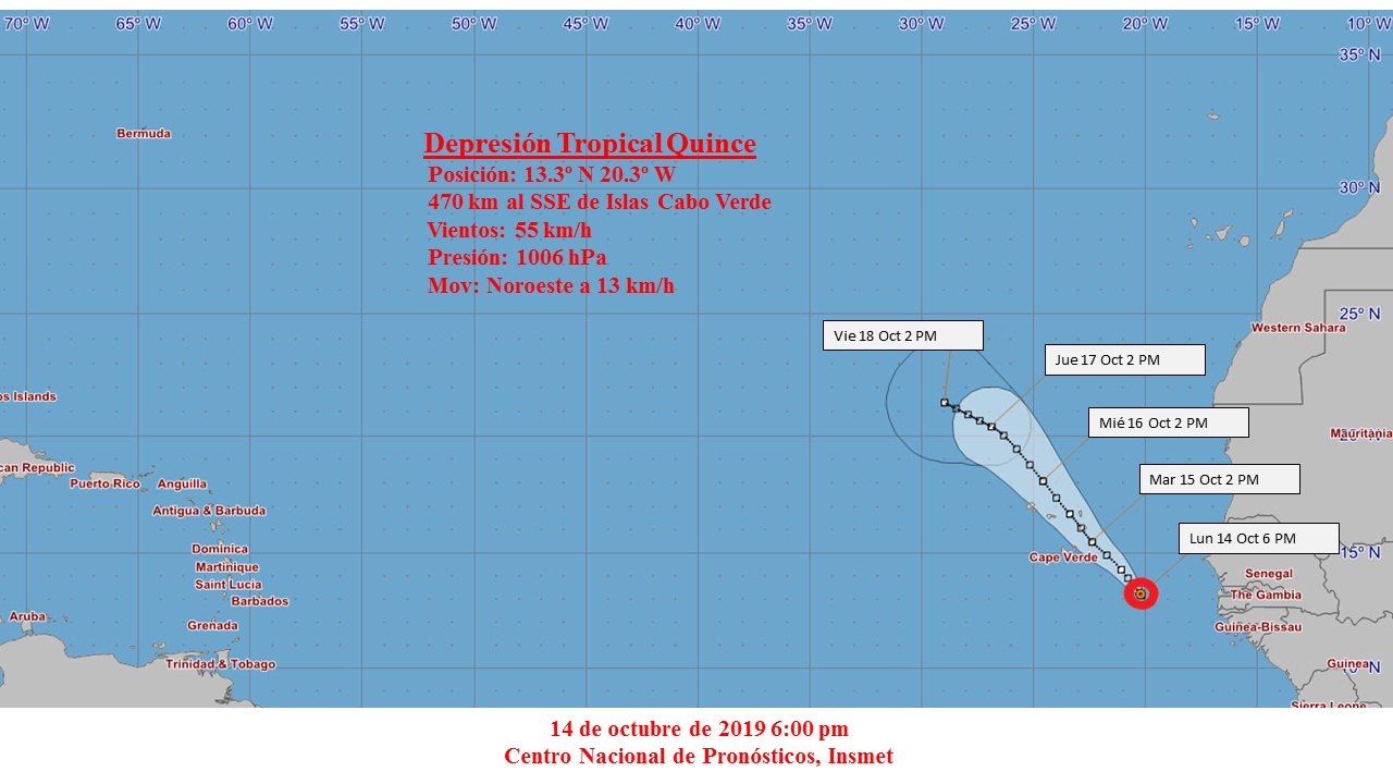 Depresión tropical 15