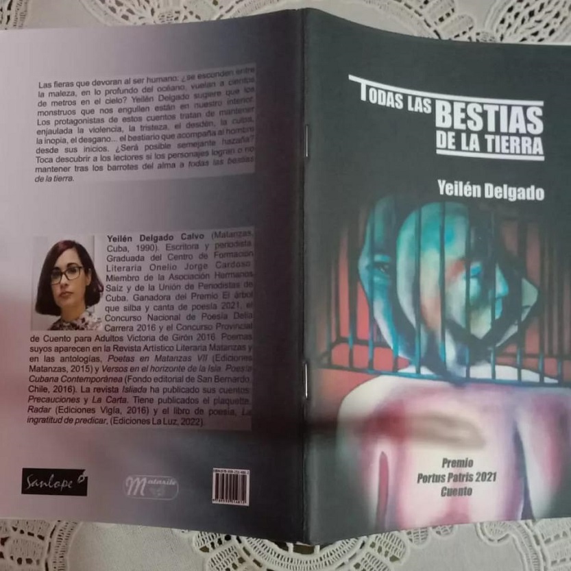 Libro Todas las bestias de la tierra Libro Todas las bestias de la tierra, de la escritora y periodista, Yeilén Delgado