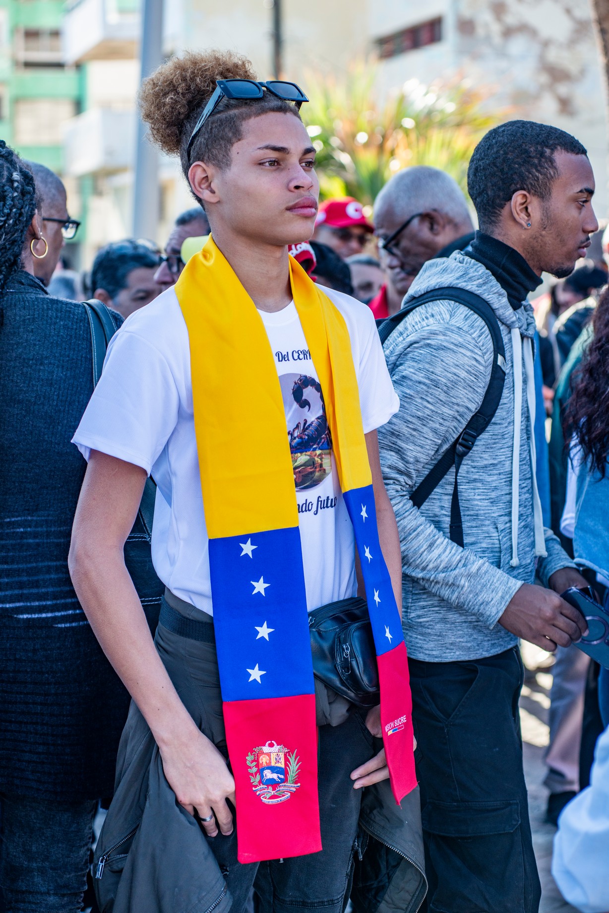 Concentración en la Tribuna Antimperialista, La Habana, en respaldo a Venezuela.